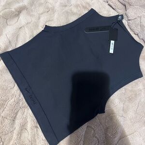 SKIMS Black High-Waist Crop Tank